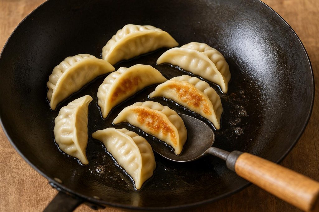 How to Cook Dumplings in a Wok