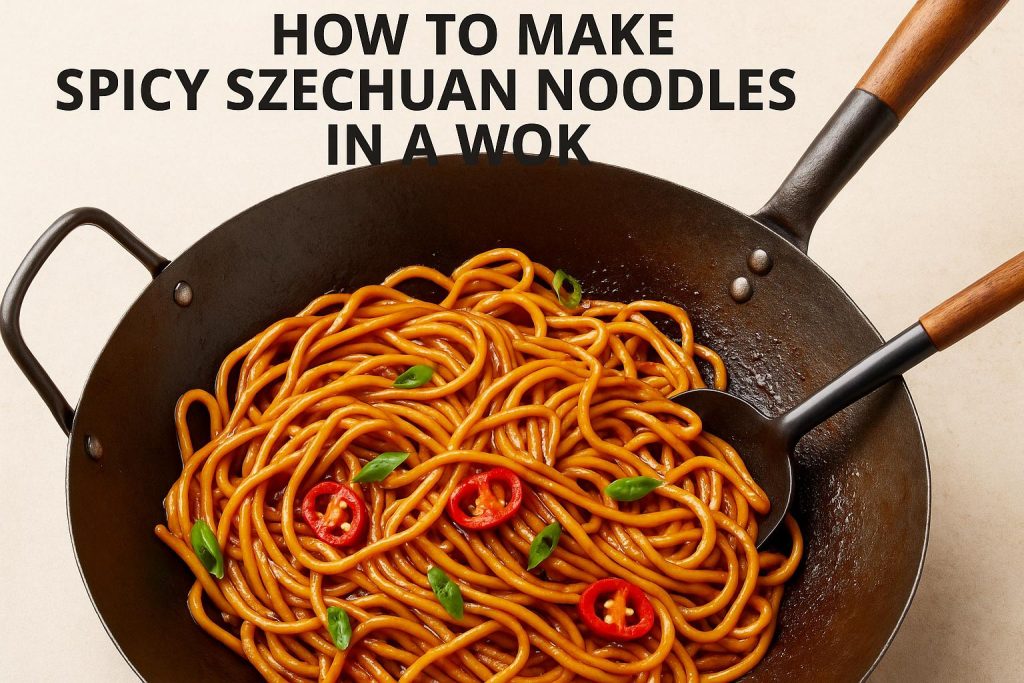 How to Make Spicy Szechuan Noodles in a Wok