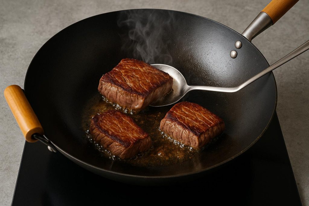 How to Cook Perfectly Seared Beef in a Wok