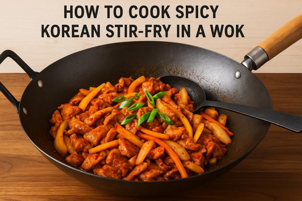 How to Cook Spicy Korean Stir-Fry in a Wok